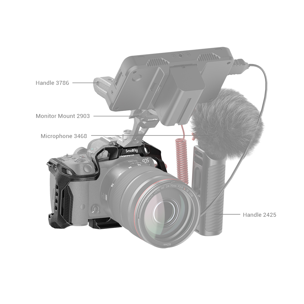 SmallRig “Black Mamba” kavez za Canon EOS R7 4003 - 9